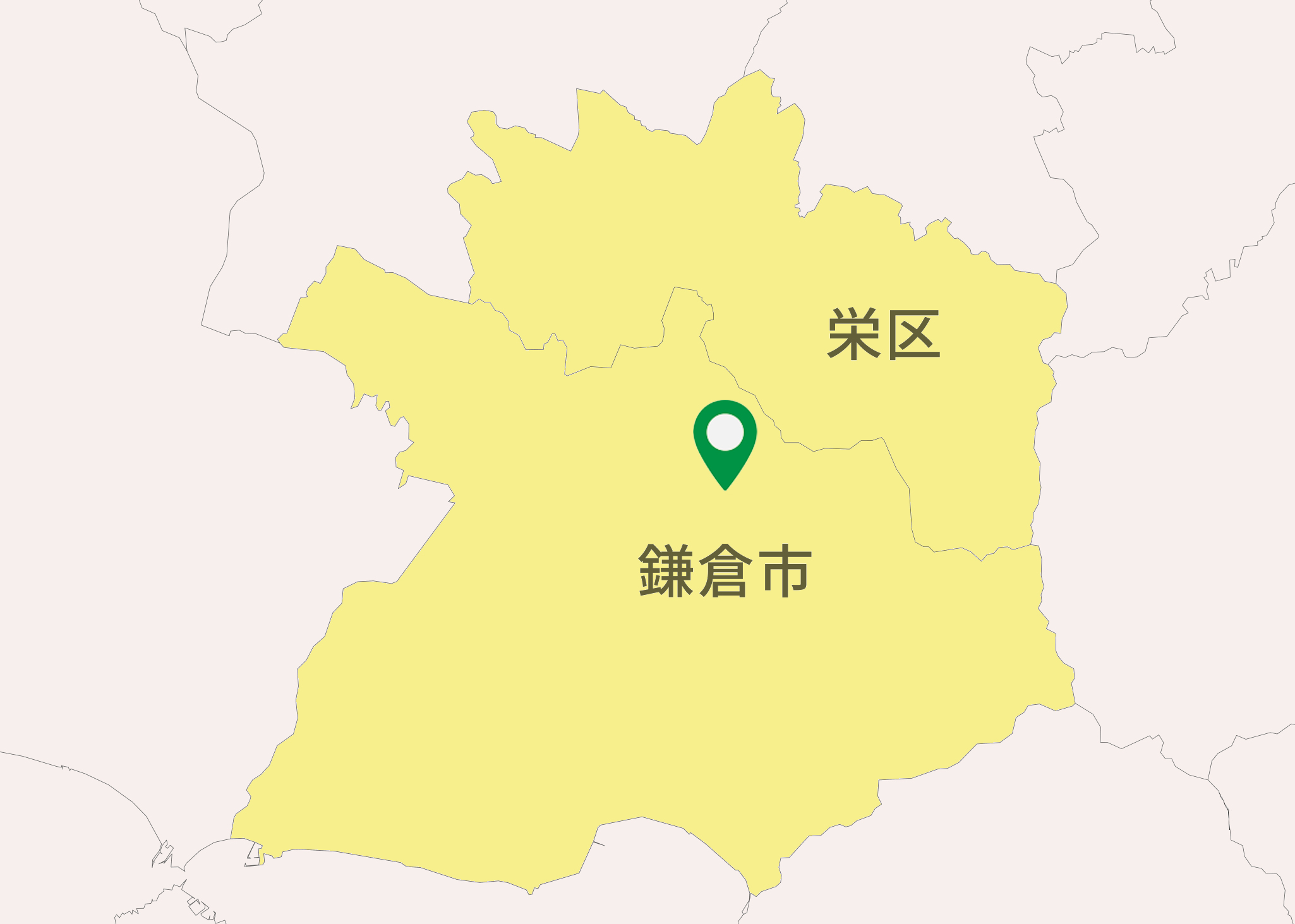 鎌倉栄店　営業エリア